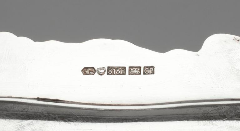 BRICKA, silver, Tavastehus, Finland 1956. Vikt 770 g.