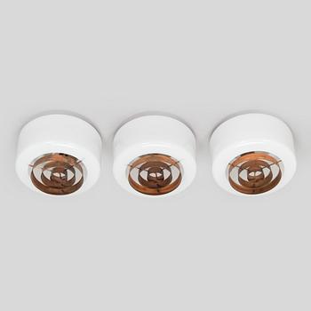 Paavo Tynell, A set of three mid 20th century ceiling lights 'A2-7' for Idman.
