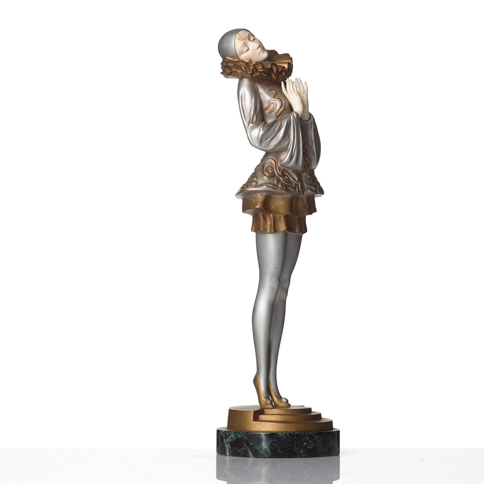 Paul Philippe, figurin, "Pierette", Art Deco, ca 1925.