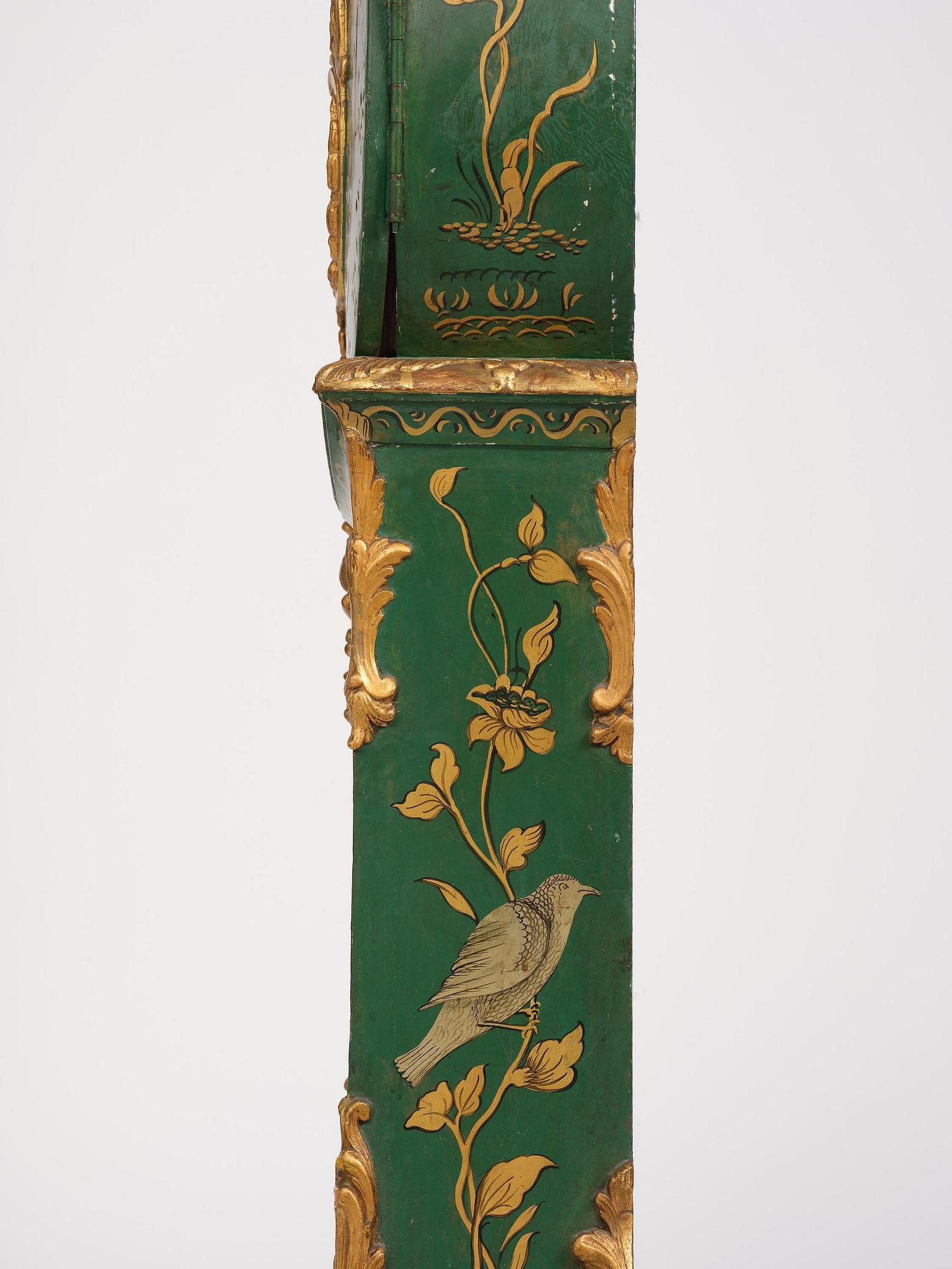 A rococo longcase clock by P. Ernst (watchmaker in Stockholm 1753-84).