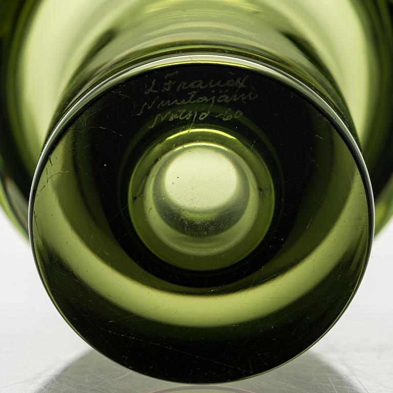 KAJ FRANCK, VAS, KF 260, glas. Signerad K Franck Nuutajärvi Notsjö -60.