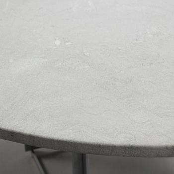 Poul Kjaerholm, a 'PK-54' steel and marble dining table by E Kold Christensen, Denmark.