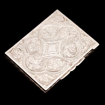 DOSA, silver, med 13 fasettslipade ametister, 1900-talets första hälft. Total vikt ca 112 g.