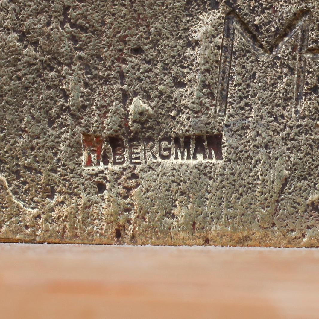 MARTIN HOLMGREN, skulptur, brons, gjuteri Herman Bergman, signerad MH, daterad -66, numrerad 62/105.