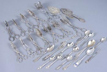 PARTI SILVER, 68 delar, ca 970 g.