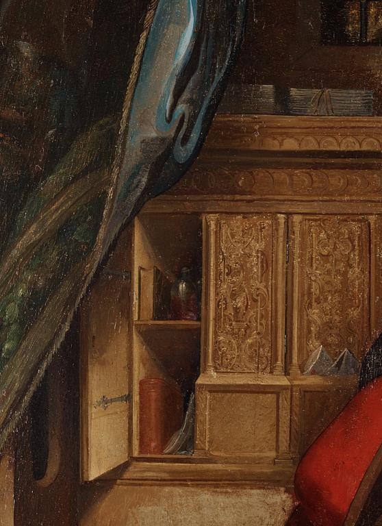 FLEMISH SCHOOL, 17th Century, Saint Jerome in his chamber.