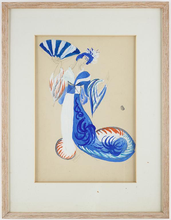 ISAAC GRÜNEWALD, gouache.