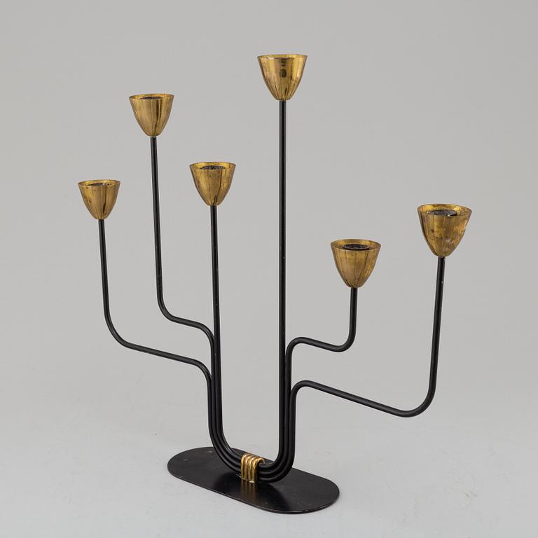 GUNNAR ANDER, a candelabrum, Ystad Metall, second half of the 20th century.
