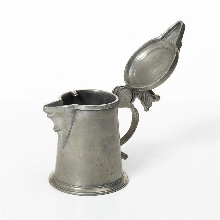 Målkärl, Jumfru av Carl Wessman, Stockholm 1770. Krönt av Zakarias Plantin.