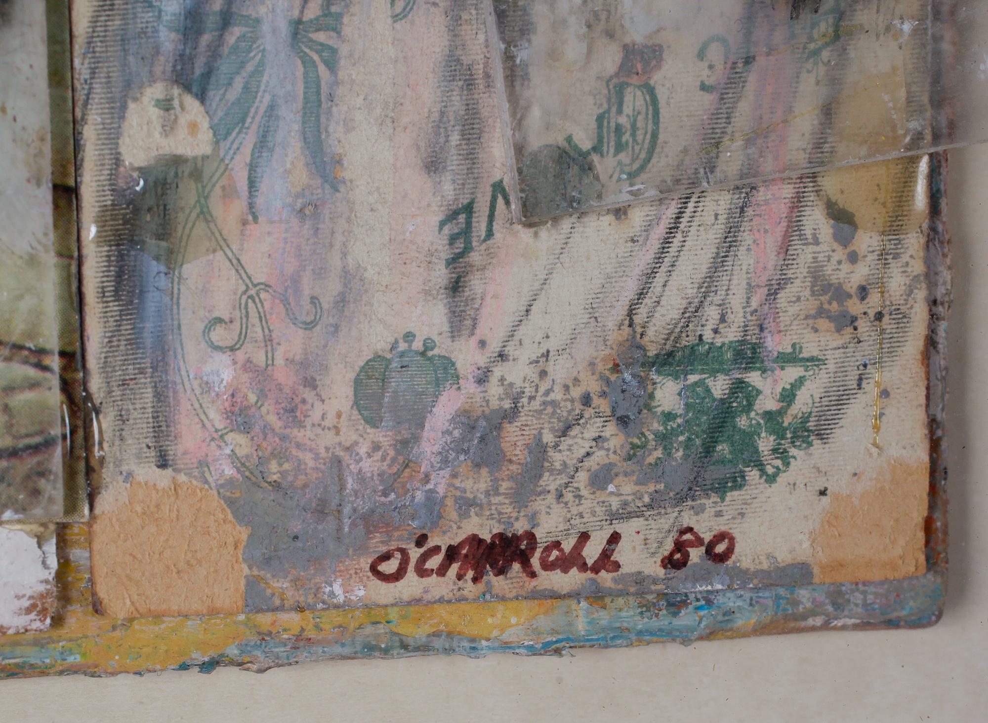 ANTHONY O'CARROLL, collage, signerad och daterad -80.