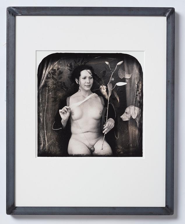 Joel-Peter Witkin, ”Portrait of Signora di Nobili and the Sorrows to Come", 1996.