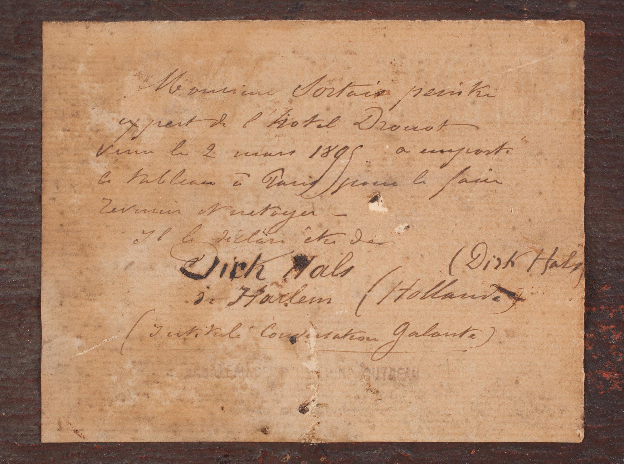 Dirck Hals, tillskriven, Interiör med galant sällskap.