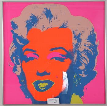 WARHOL, ANDY, efter. Färgserigrafi, utgiven av Sunday B Morning, numr 40/250.