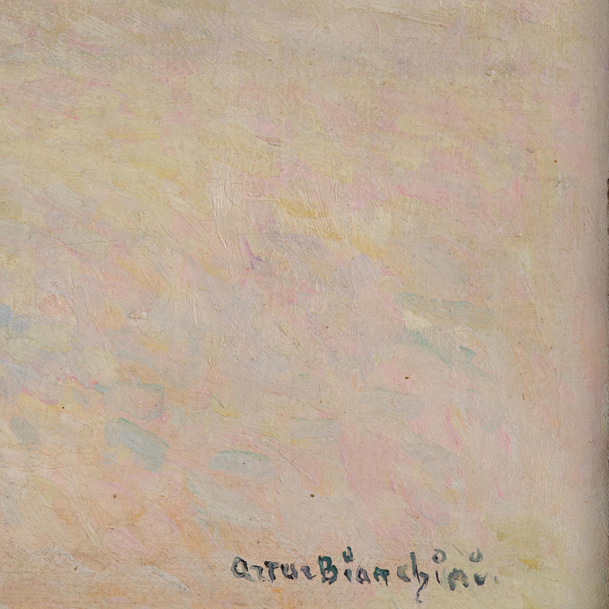 Artur Bianchini, "Tallen och hafvet" (Utsikt mot Korsö från Sandhamn).