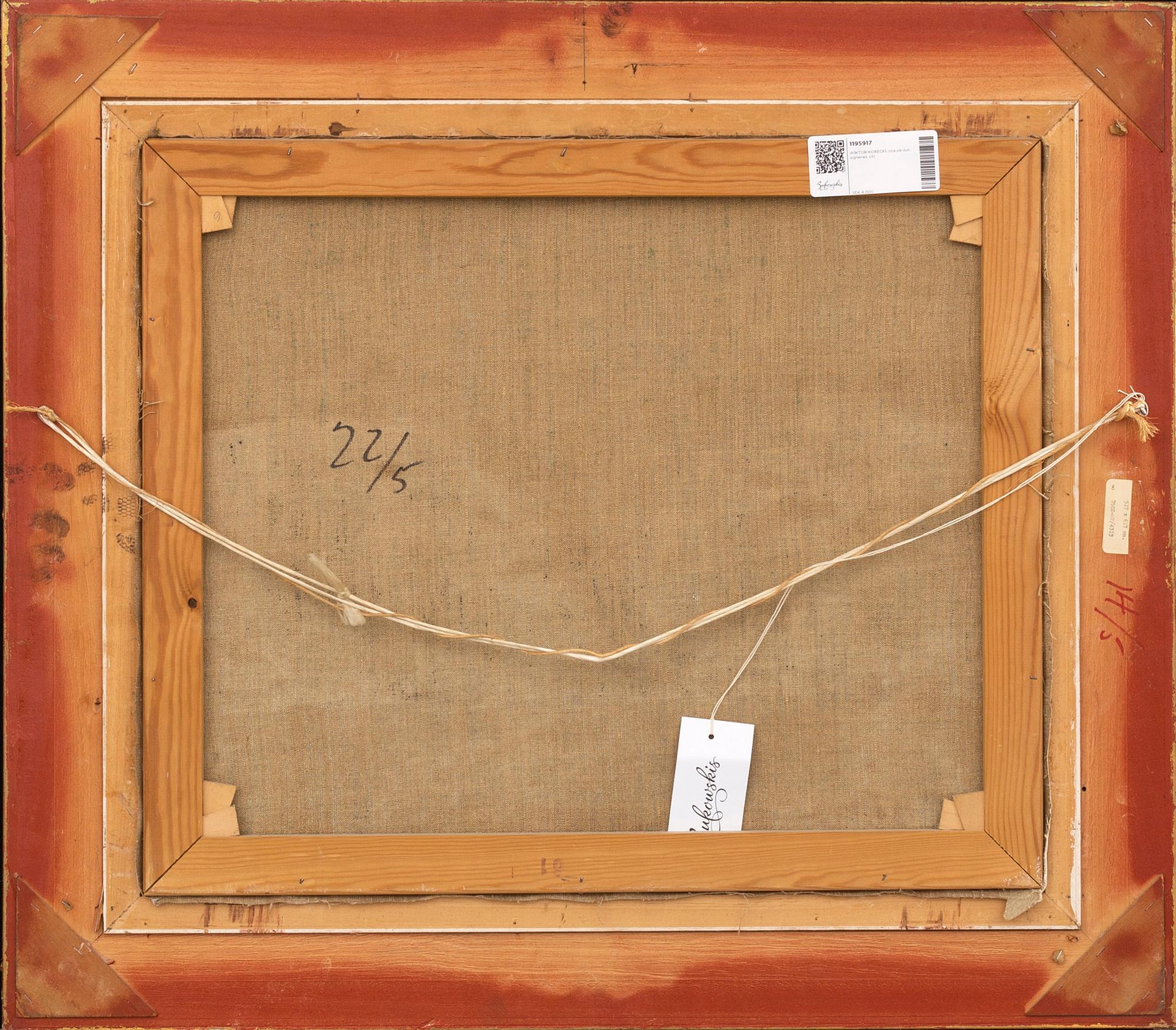 WIKTOR KORECKI, oil om´n canvas, signed.