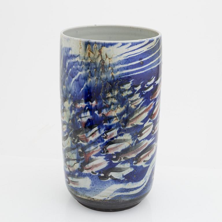 Carl-Harry Stålhane, a stoneware vase, Designhuset, Sweden 1985-89.