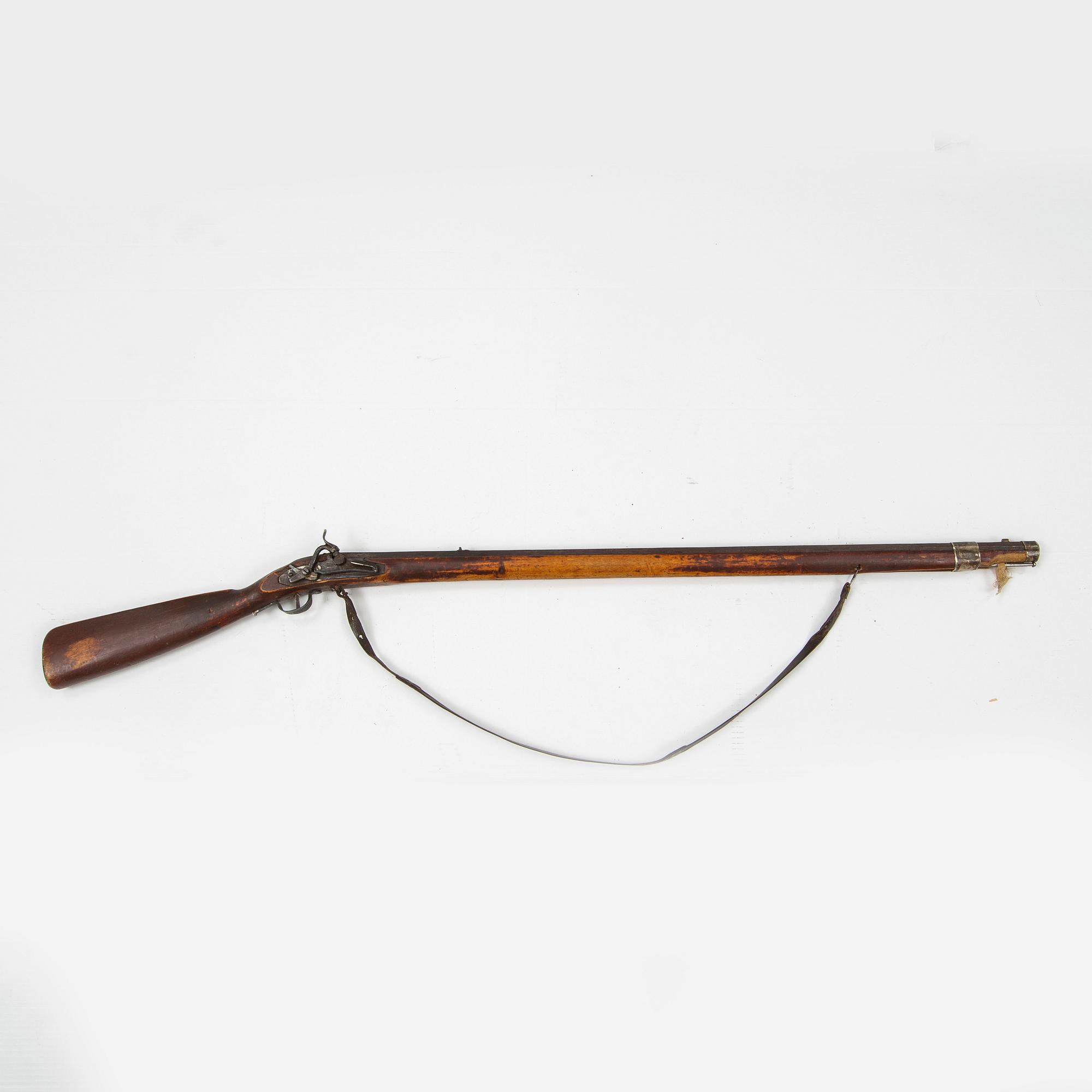 A Swedish 19th Century snaphaunce rifle.