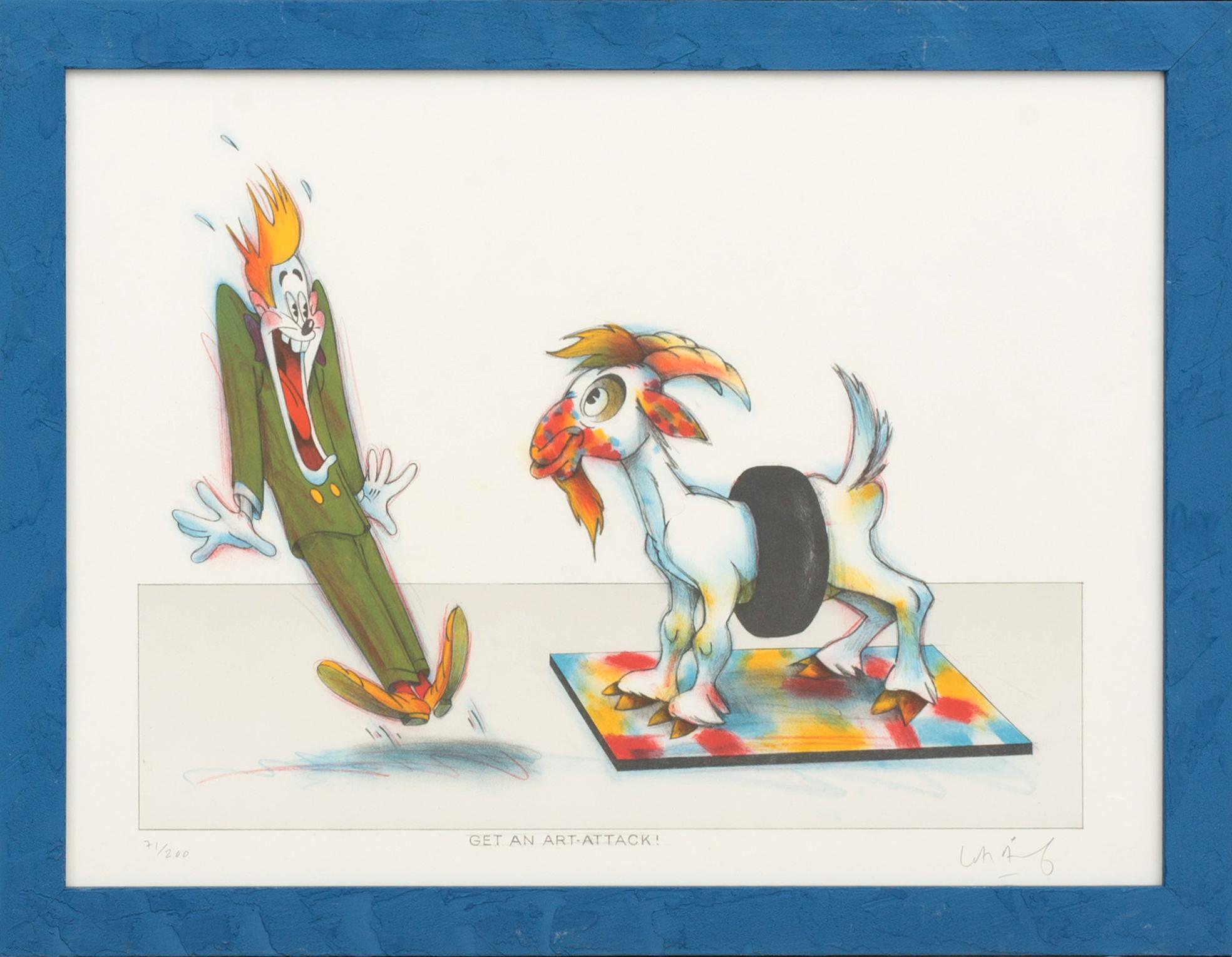 LASSE ÅBERG, 2 litographes in colours, signed and numbered,