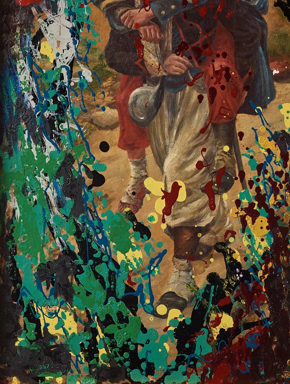 Asger Jorn, "Hero au dos".