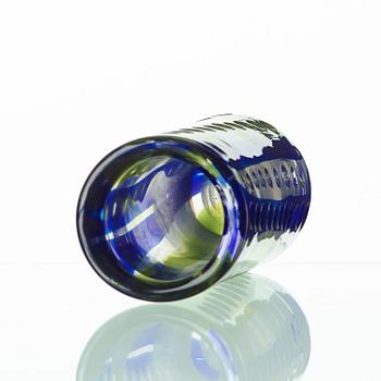 VICKE LINDSTRAND, vas, glas, Kosta 1950-70-tal, unik.