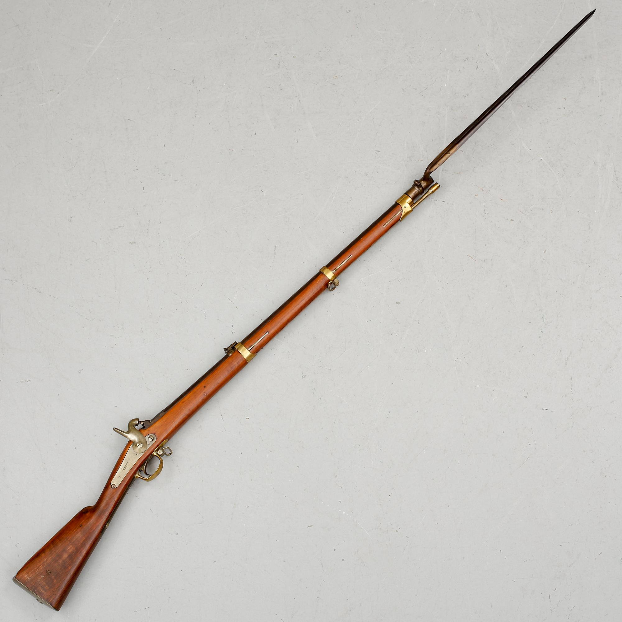 SLAGLÅSGEVÄR, m/1855, P J Malherbe & Cie a Liége.