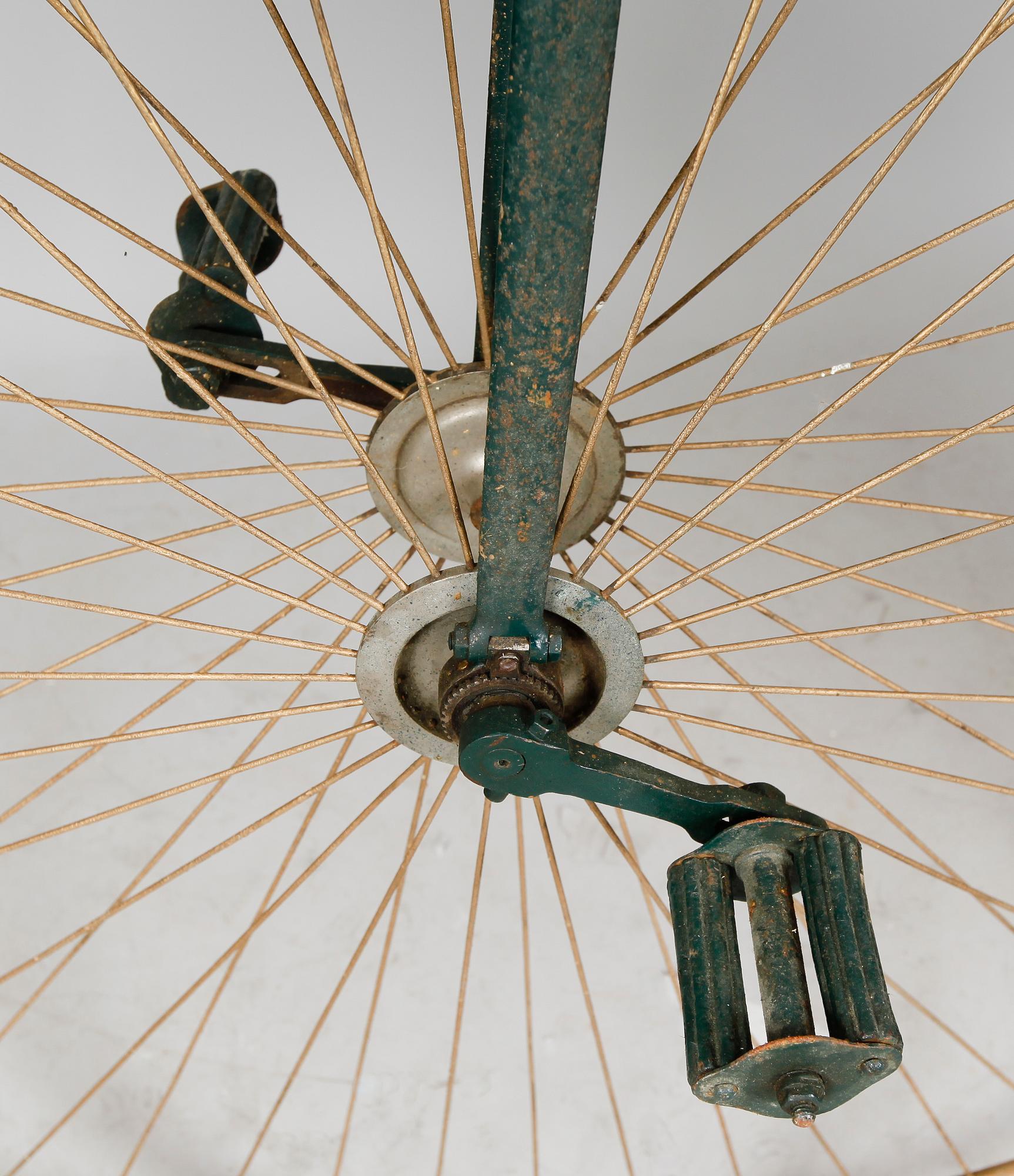 CYKEL, höghjuling, 1800-tal.