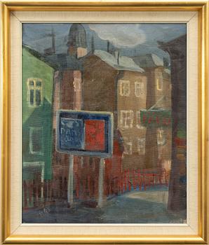 Pelle Åberg, Street scene from Hagalund.