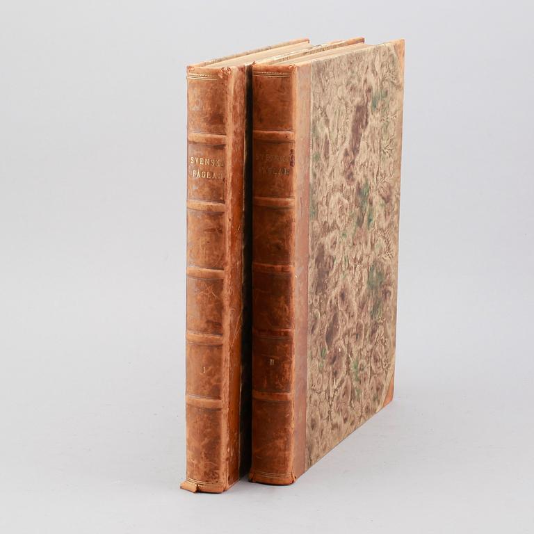 BÖCKER, 2 vol, "Svenska Fåglar", M W & F von Wright, Stockholm.