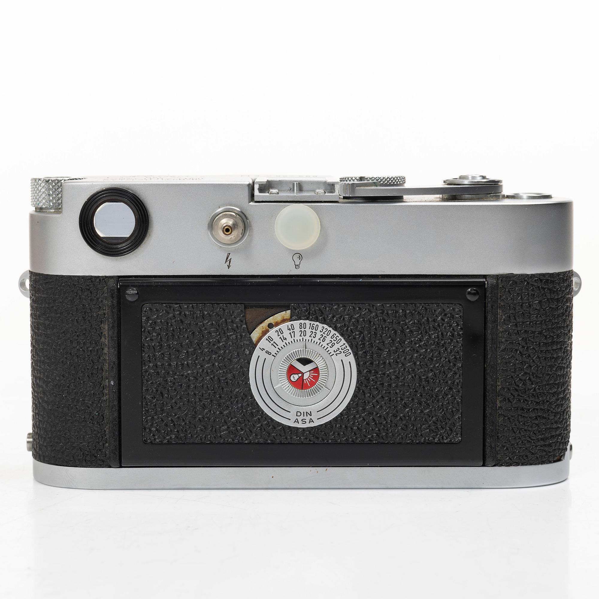 A Leica M3 camera with lens and accessories, Ernst Leitz, Wetzlar, Germany, 1960.