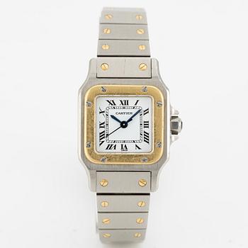 Cartier, Santos Carrée, wristwatch, 23.5 x 23.5 (34.5) mm.