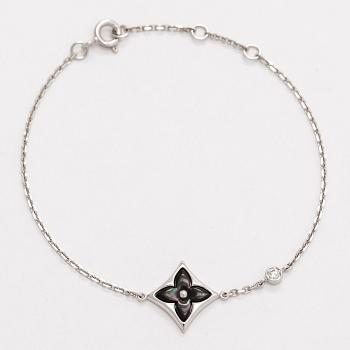 Louis Vuitton, armband, "Color Blossom BB Star", 18K vitguld, pärlemor och en briljantslipad diamant.