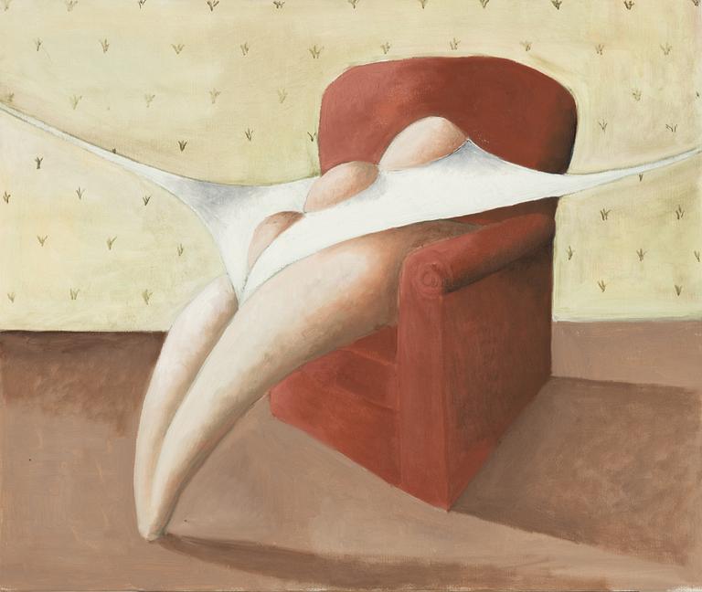 Margareta Renberg, oil on canvas, signed verso.