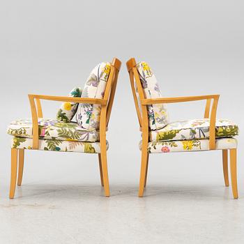 Karmstolar, ett par, Norell, omkring 2000.