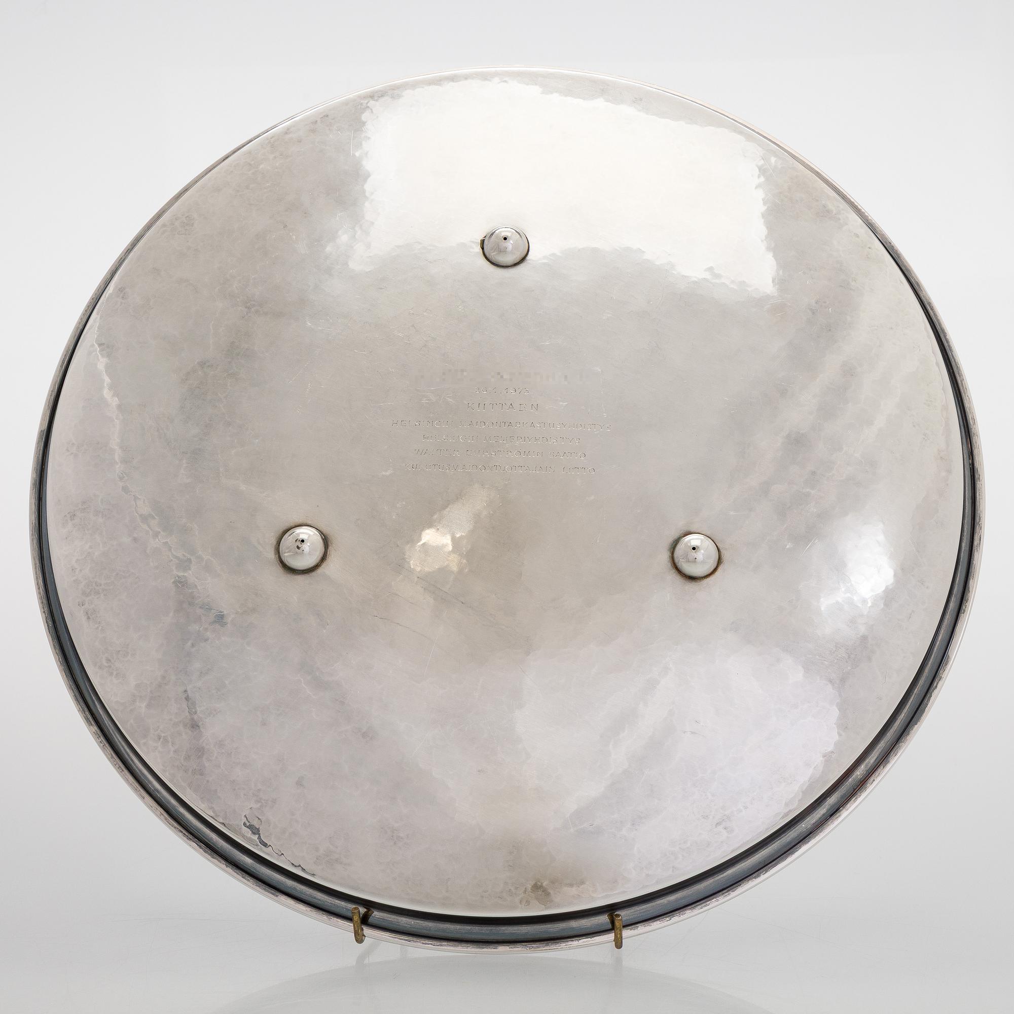 Tapio Wirkkala, Fat, silver, TW 275, Kultakeskus, Tavastehus 1968.