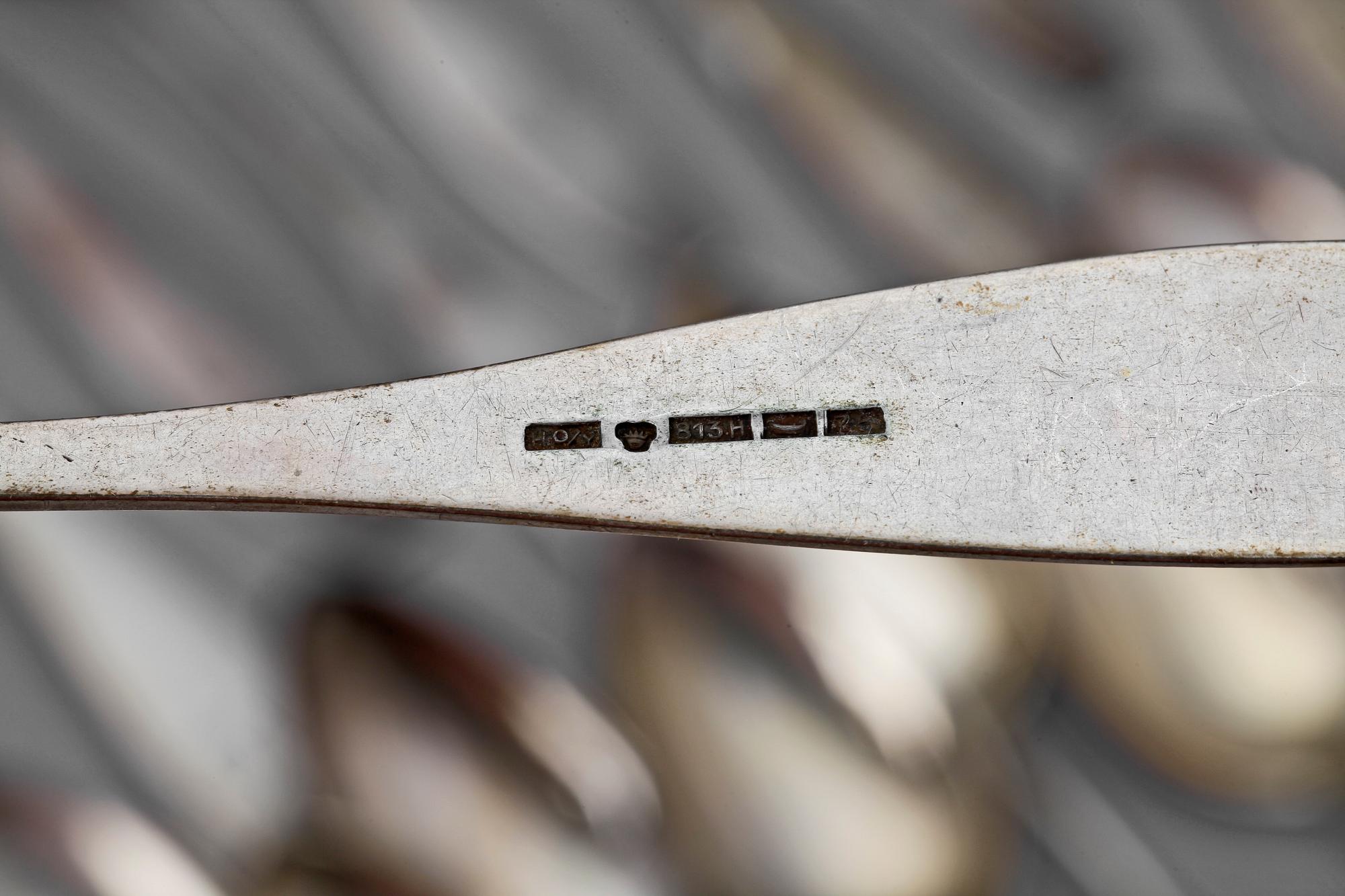 BESTICKSERVIS DELAR, 25 delar, silver, Finland bl a 1930. Tot vikt ca 990 g.