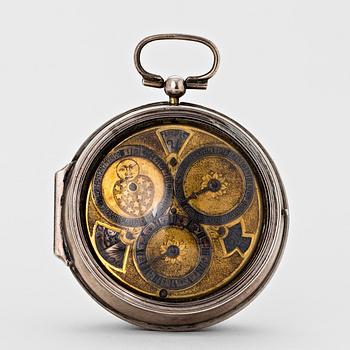 194. Henri de Bary, pocket watch, silver, probably late 17th century.