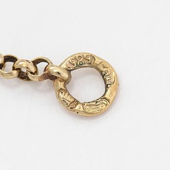 Lornjett med kedja, 14K guld. Importstämplad Hugo Grün, Helsingfors 1929.