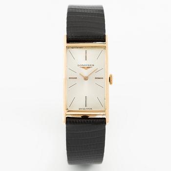 Longines, "Tank", wristwatch, 19 x 29.5 (36.5) mm.