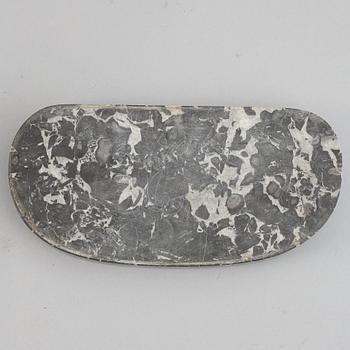 A parian figurine, 'the dying gaul', after an antique sculpture. 20th century.