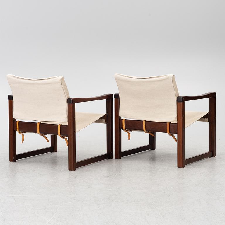 Karin Mobring, A pair of 'Diana' armchairs, IKEA, 1970s.