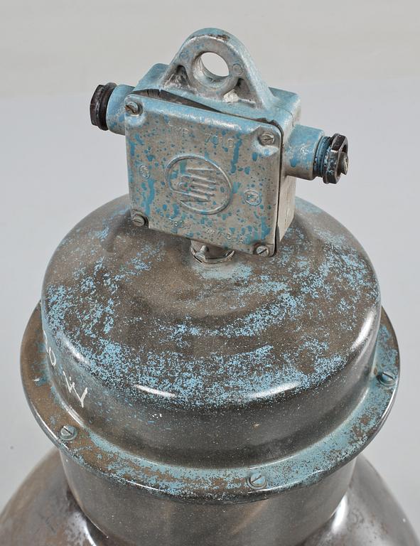 INDUSTRILAMPA, 1900-talets fjärde kvartal. Höjd 76 cm.