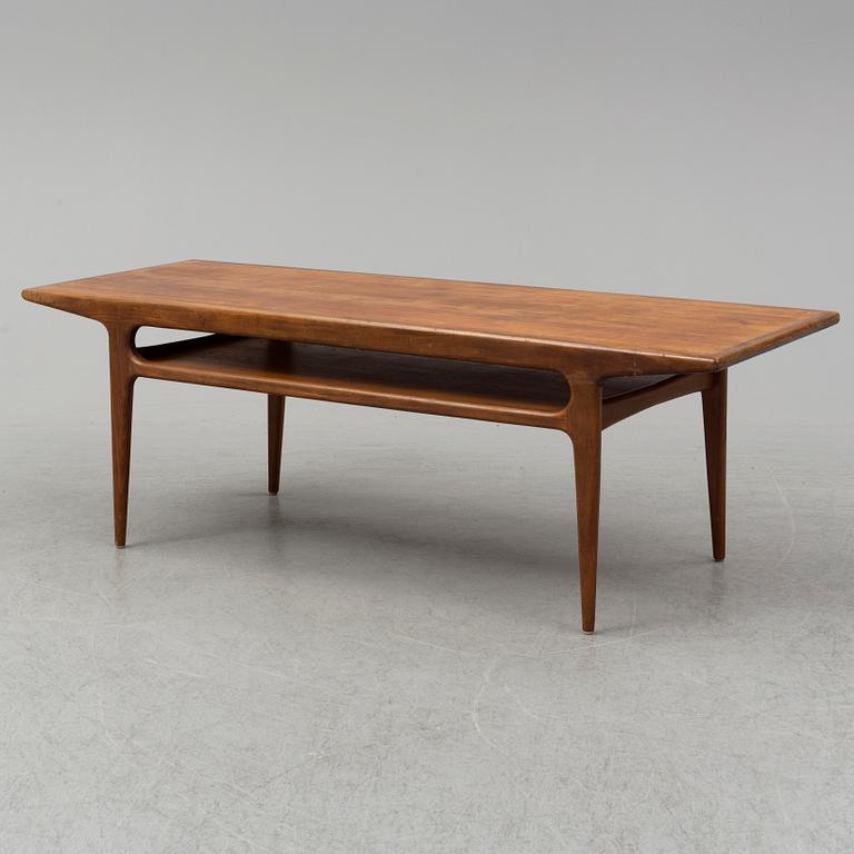 A 1960s teak coffee table.