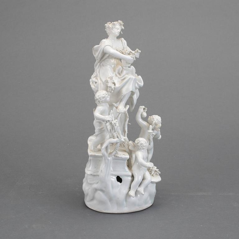 FIGURIN, porslin, möjligen Neapel, omkring år 1800.