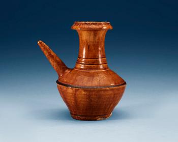 1662. A brown glazed kendi, Ming dynasty (1368-1644).