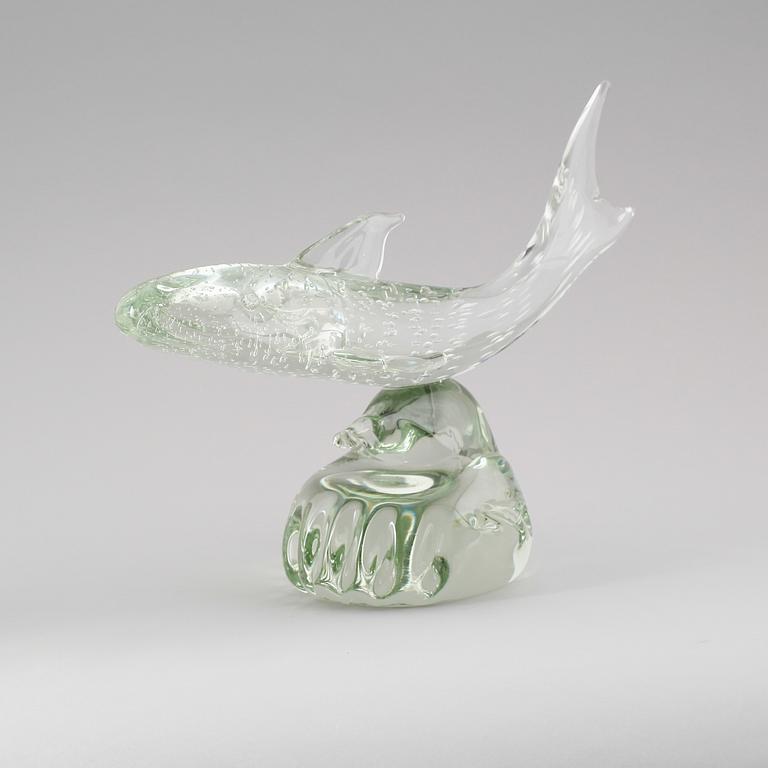 SKULPTUR, glas, Sergio Rossi, Murano, Italien, signerad, 1900-talets andra hälft.
