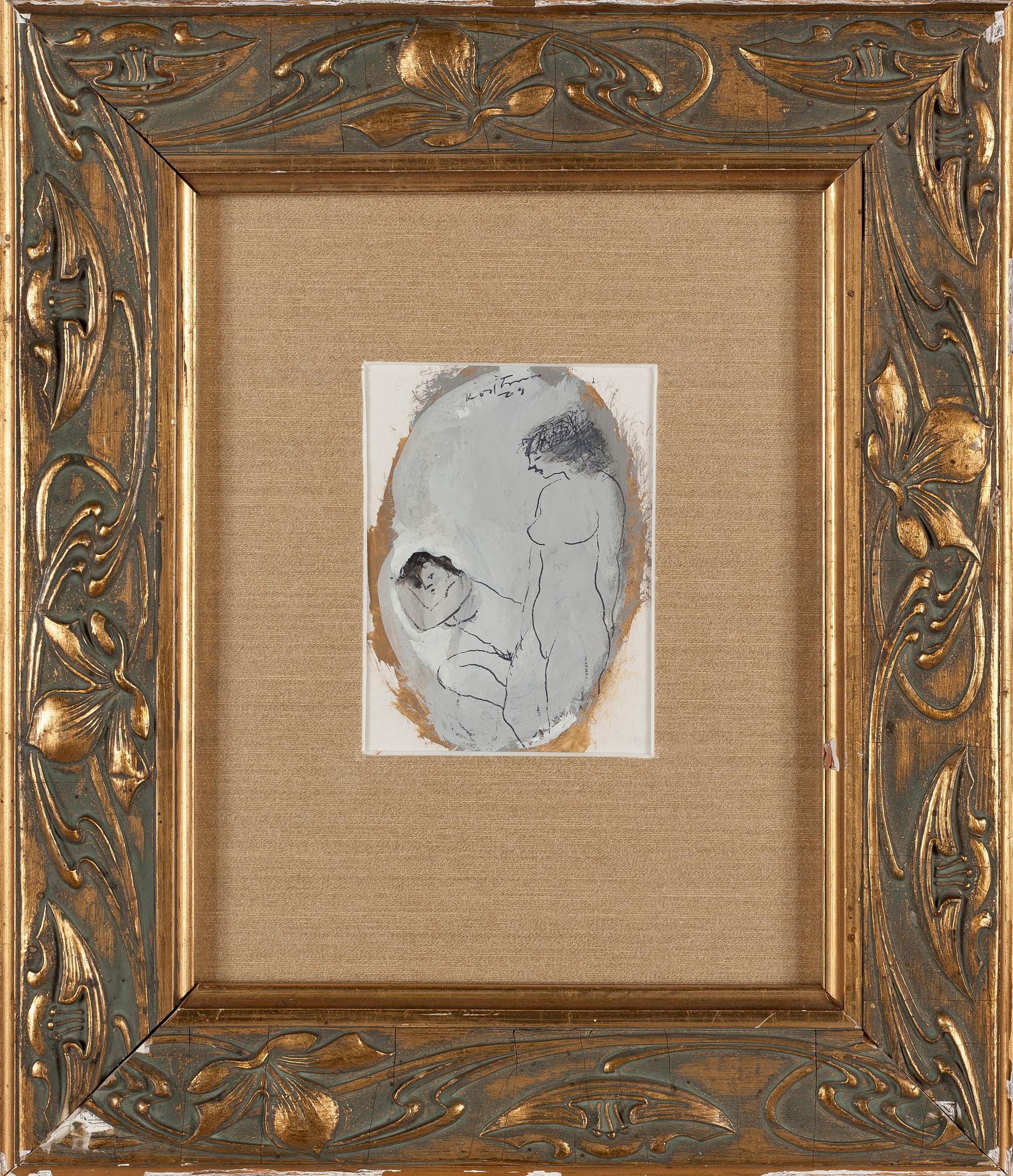 Unto Koistinen, mixed media, signed and dated -69.