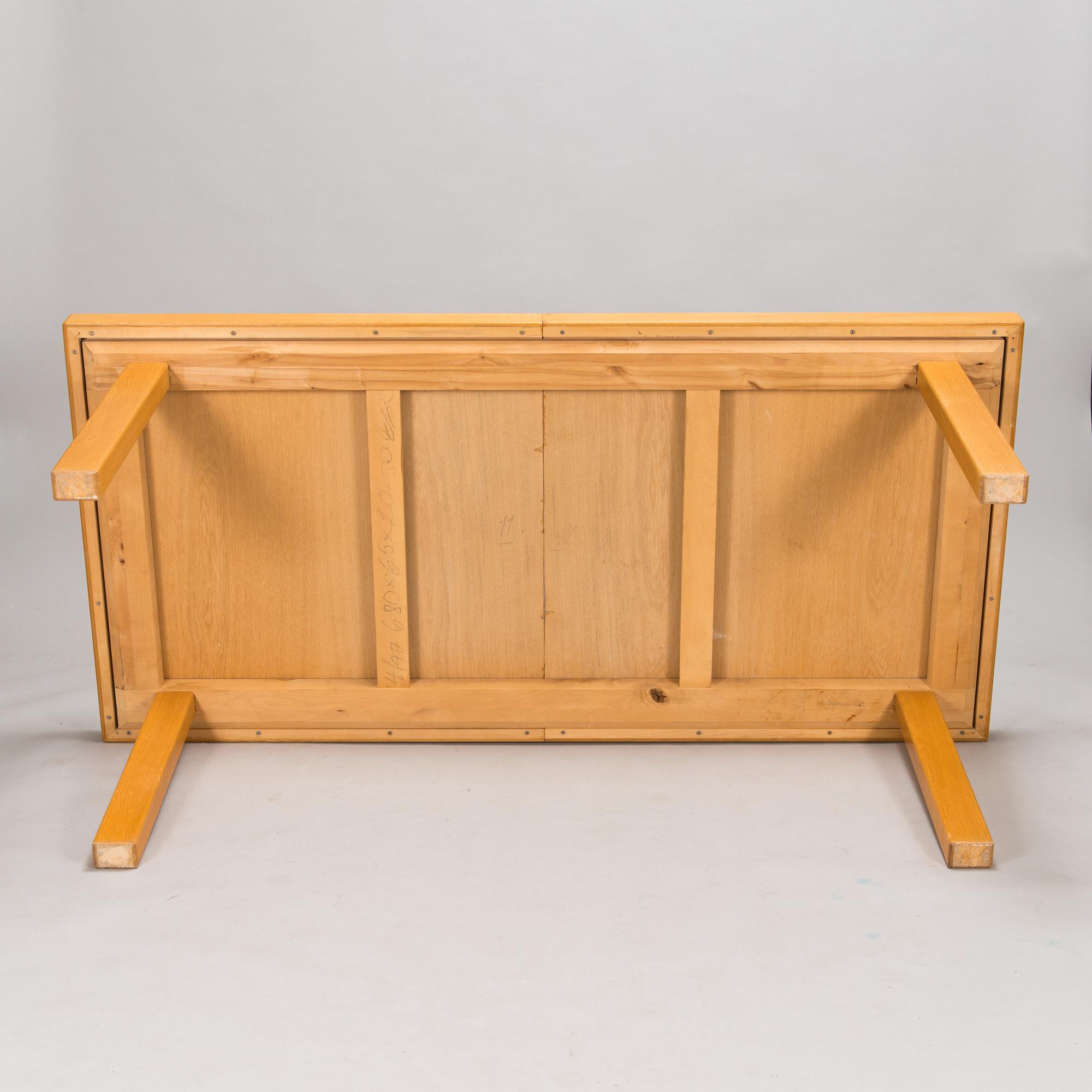 Carl Gustaf Hiort af Ornäs, , A 1950s 'Näyttely Senior' dining table and 6 chairs for HMN Huonekalu Mikko Nupponen.