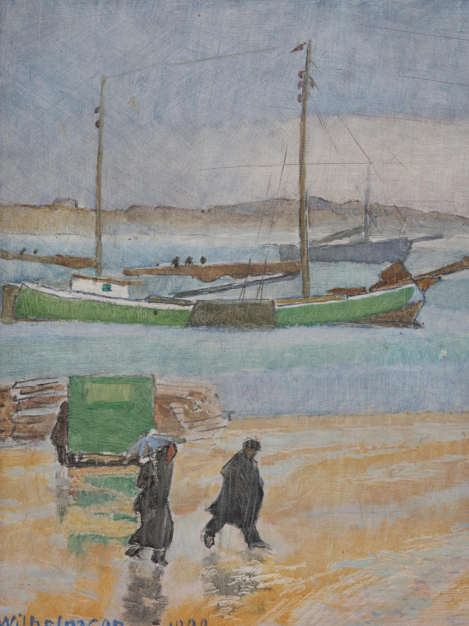 Carl Wilhelmson, "Regn. Lysekil" ("Rain. Lysekil").