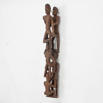 A large Asmat wood carving/sculpture, Indoniesia, Jakarta, 20th Century.