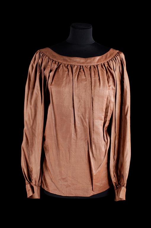 A set of two blouses by Yves Saint Laurent.